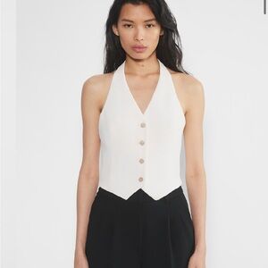 Aritzia white Vito vest